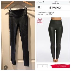 Spanx Faux Leather Leggings